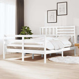 Vidaxl bedframe massief hout wit 120x200 cm