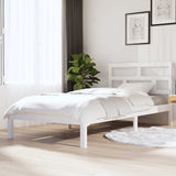 Vidaxl bedframe massief grenenhout wit 90x200 cm