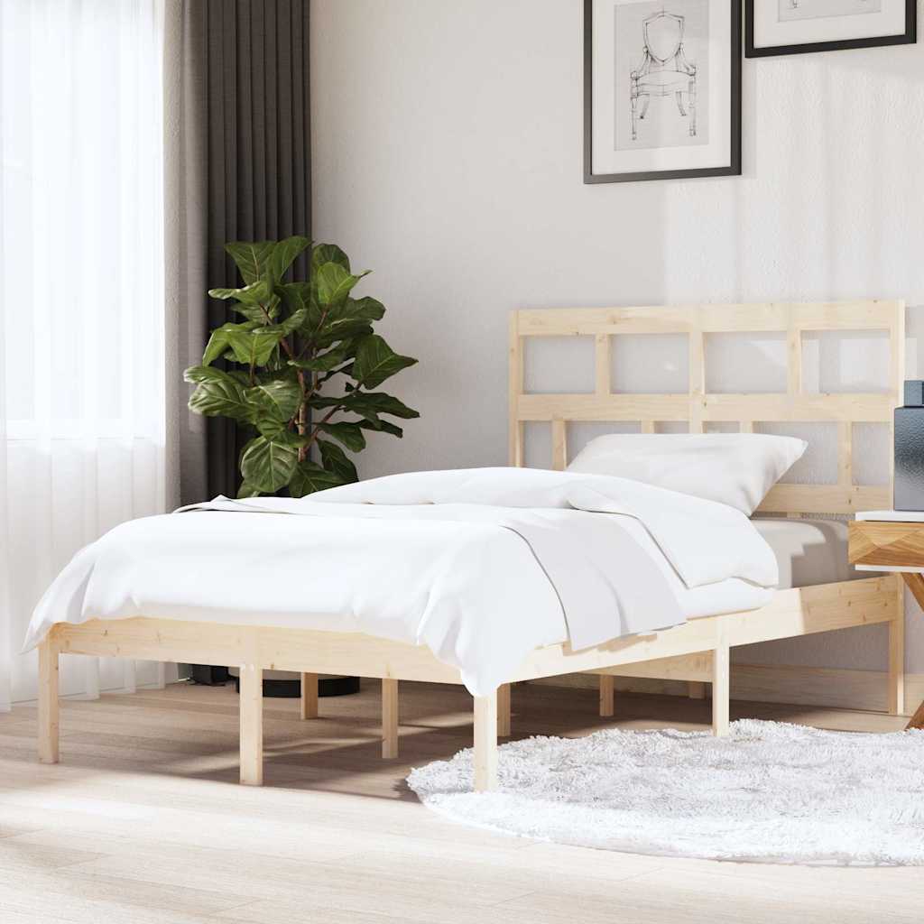 Vidaxl bedframe massief grenenhout 140x200 cm