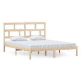 Vidaxl bedframe massief grenenhout 160x200 cm