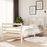Vidaxl bedframe massief grenenhout wit 90x200 cm