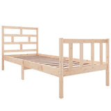 Vidaxl bedframe massief grenenhout zwart 75x190 cm