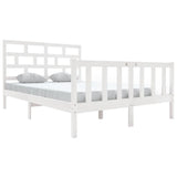 Vidaxl bedframe massief grenenhout wit 140x200 cm