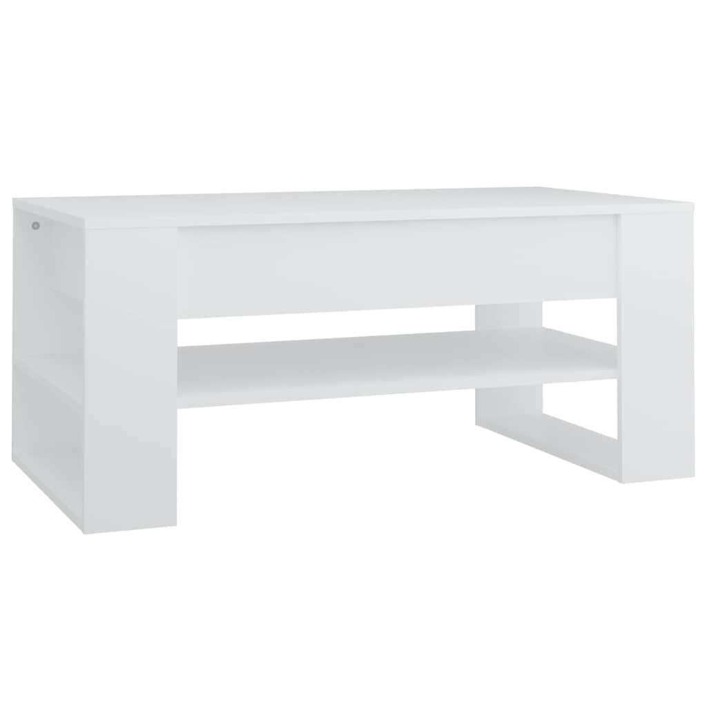 Vidaxl salontafel 102x55x45 cm bewerkt hout wit