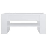 Vidaxl salontafel 102x55x45 cm bewerkt hout wit
