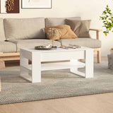 Vidaxl salontafel 102x55x45 cm bewerkt hout wit