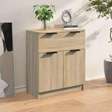 Vidaxl dressoir 60x30x70 cm bewerkt hout sonoma eikenkleurig