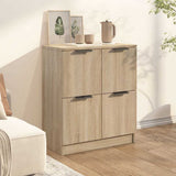 Vidaxl dressoir 60x30x70 cm bewerkt hout sonoma eikenkleurig