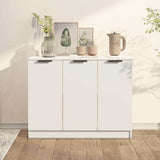 Vidaxl dressoir 90,5x30x70 cm bewerkt hout wit