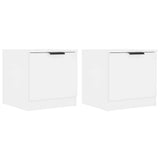 Vidaxl nachtkastjes 2 st 40x39x40 cm wit
