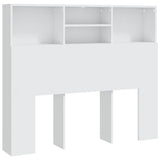 Vidaxl hoofdbordkast 120x19x103,5 cm wit