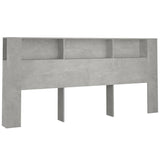 Vidaxl hoofdbordkast 220x18,5x104,5 cm betongrijs