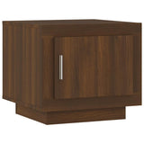 Vidaxl salontafel 51x50x45 cm bewerkt hout bruin eikenkleur