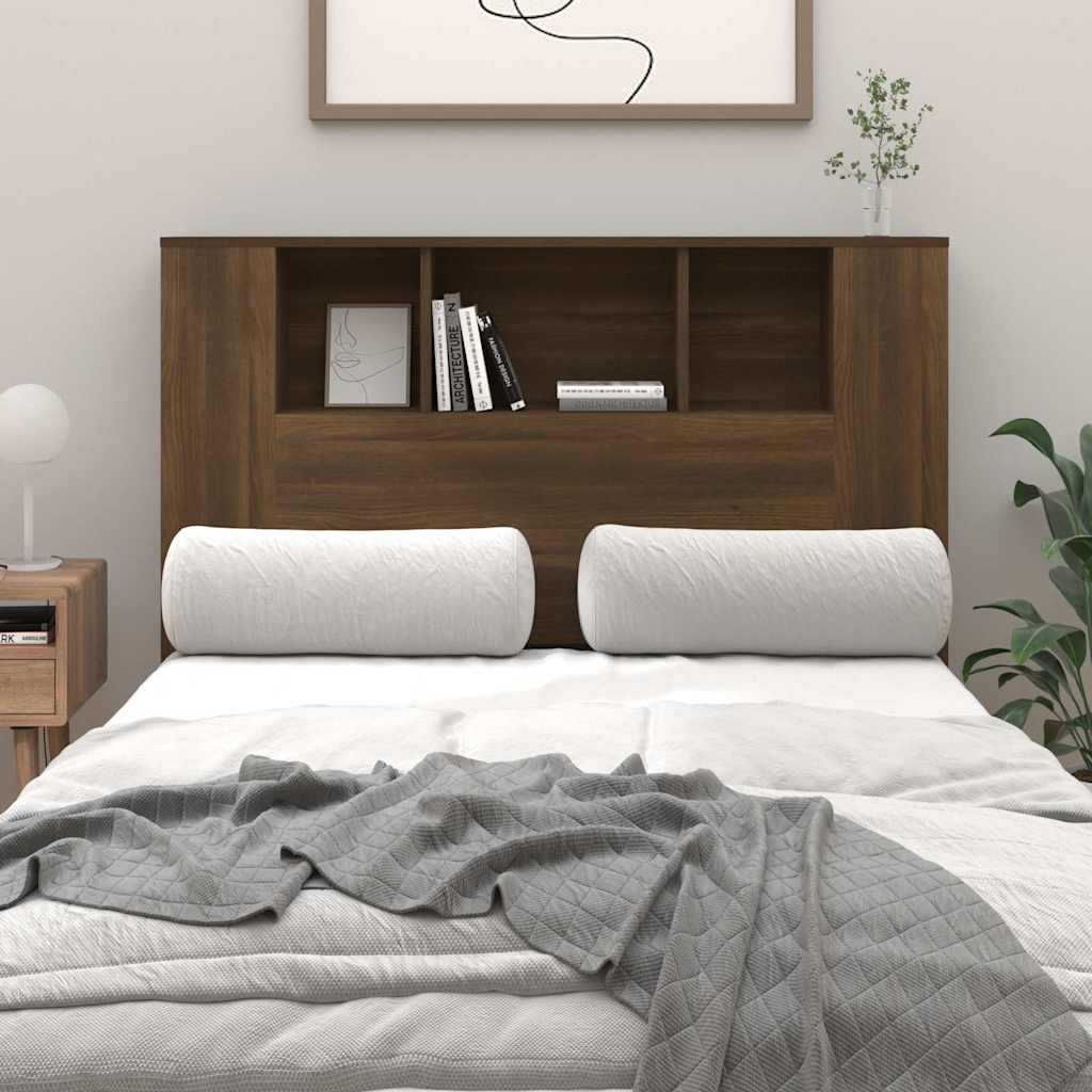 Vidaxl hoofdbordkast 120x18,5x102,5 cm bruin eikenkleur