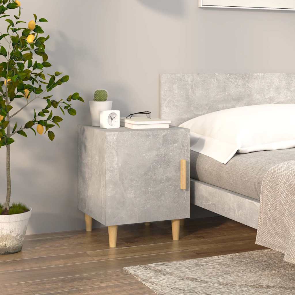 Vidaxl nachtkastje bewerkt hout betongrijs