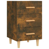 Vidaxl nachtkastje 40x40x66 cm bewerkt hout gerookt eikenkleurig