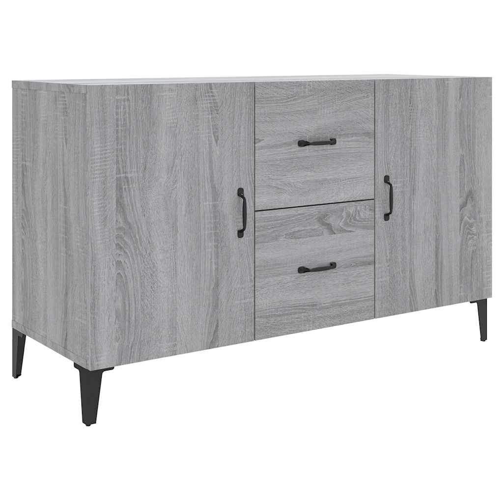 Vidaxl dressoir 100x36x60 cm bewerkt hout grijs sonoma eikenkleurig