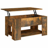 Vidaxl salontafel 79x49x41 cm bewerkt hout gerookt eikenkleurig