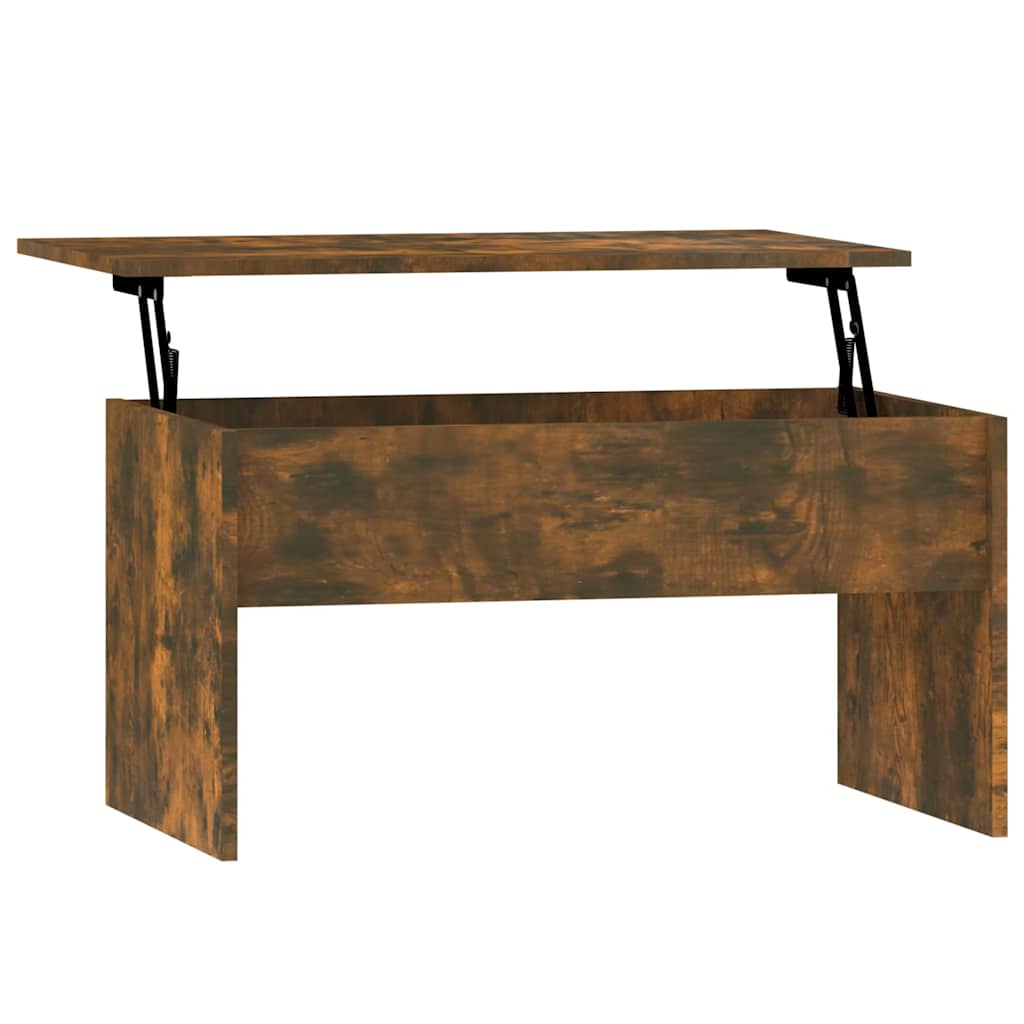 Vidaxl salontafel 80x50,5x41,5 cm bewerkt hout gerookt eikenkleurig