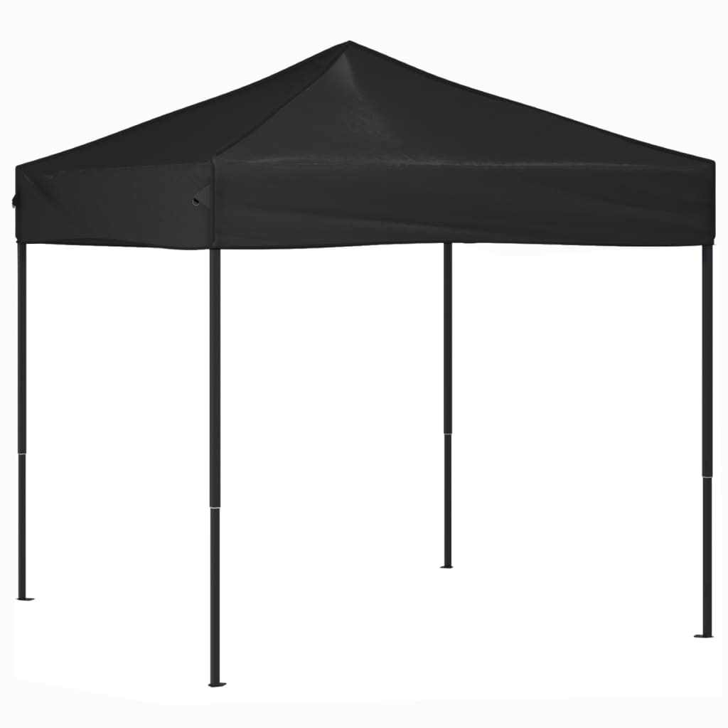 Vidaxl Parttent sammenfoldelig 2x2 m sort