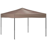 Vidaxl Parttent sammenfoldelig 3x3 m taupe