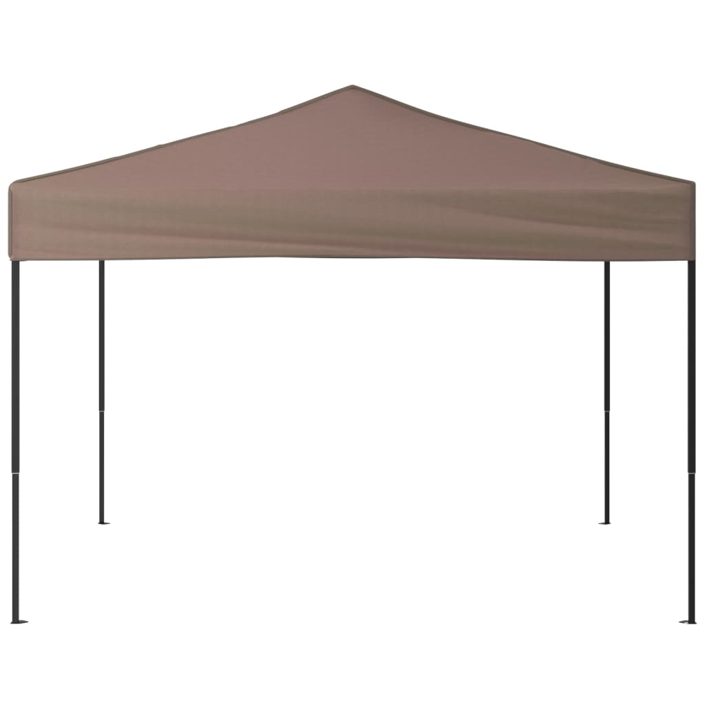 Vidaxl Parttent sammenfoldelig 3x3 m taupe