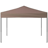 Vidaxl Parttent sammenfoldelig 3x3 m taupe