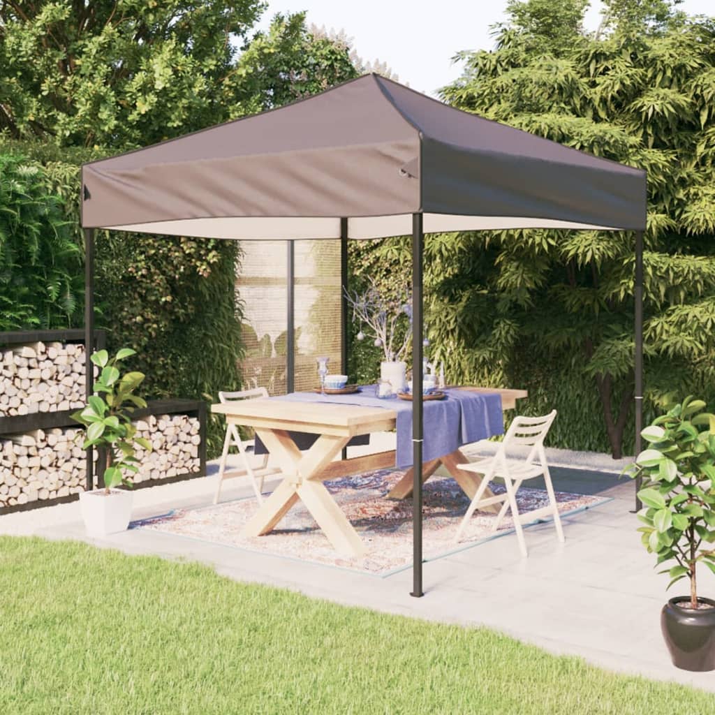 Vidaxl Parttent sammenfoldelig 3x3 m taupe