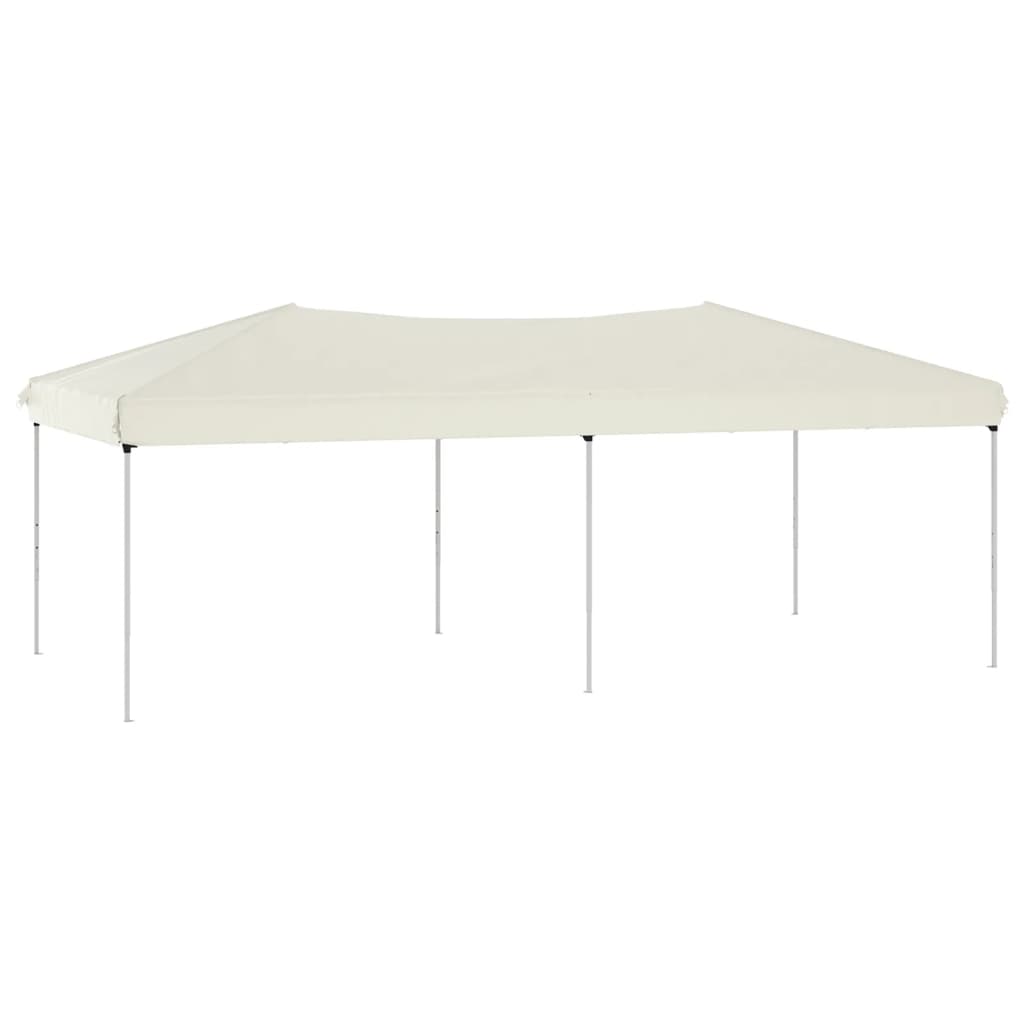 Vidaxl Parttent sammenfoldelig 3x6 m creme -farvet