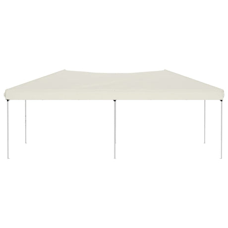 Vidaxl Parttent sammenfoldelig 3x6 m creme -farvet