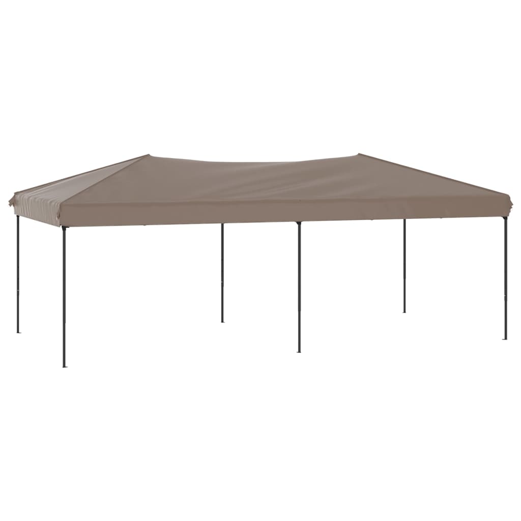 Vidaxl Parttent sammenfoldelig 3x6 m taupe