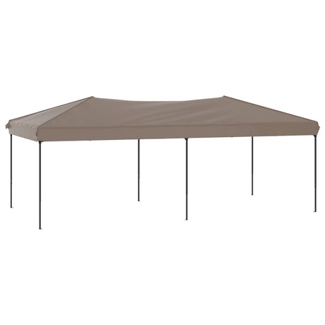 Vidaxl Parttent sammenfoldelig 3x6 m taupe