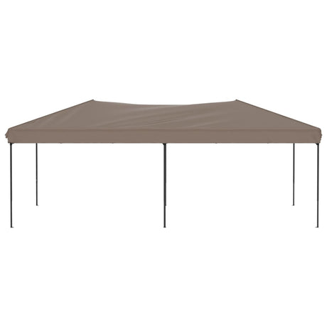 Vidaxl Parttent sammenfoldelig 3x6 m taupe