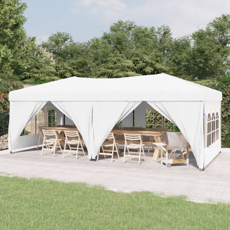 Vidaxx foldbart partytelt med sidevægge 3x6 m hvid