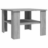 Vidaxl salontafel 60x60x42 cm bewerkt hout grijs sonoma eiken
