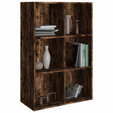 Vidaxl boekenkast dressoir 66x30x98 cm bewerkt hout gerookt eikenkleur