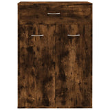 Vidaxl Shoe Cabinet 60x35x84 cm Property Wood Smoked Oak Farvet