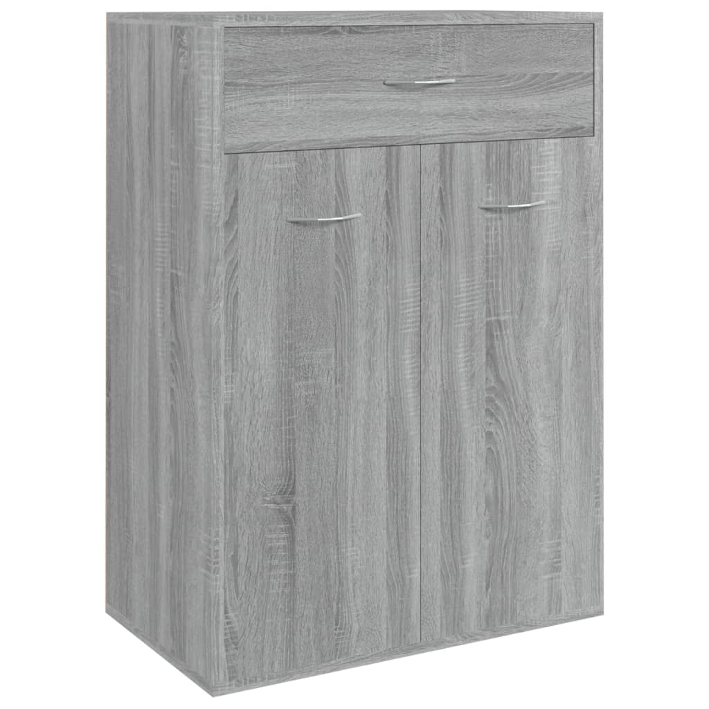 Vidaxl Shoe Cabinet 60x35x84 cm Property Wood Grey Sonoma