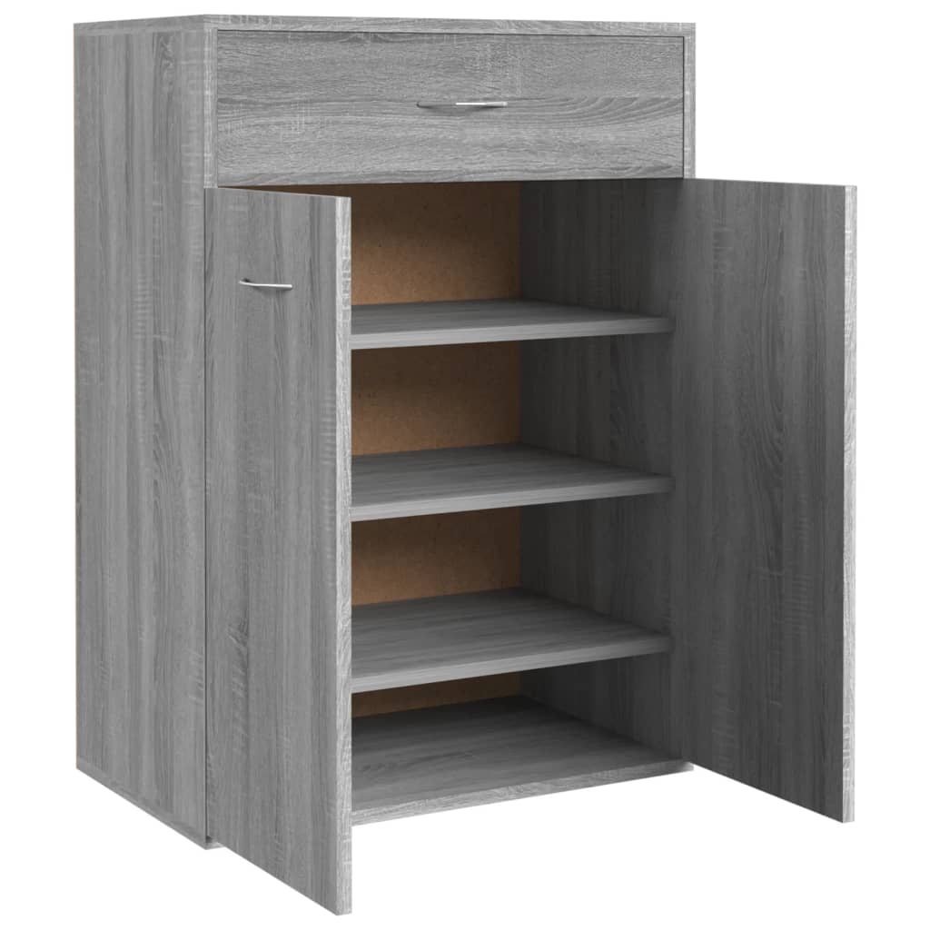 Vidaxl Shoe Cabinet 60x35x84 cm Property Wood Grey Sonoma