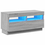Vidaxl tv-meubel met led-verlichting 80x35x40 cm grijs sonoma eiken