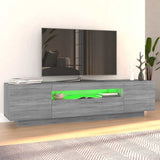 Vidaxl tv-meubel met led-verlichting 160x35x40 cm grijs sonoma eiken