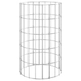 Vidaxl gabion paal rond ø30x50 cm gegalvaniseerd staal
