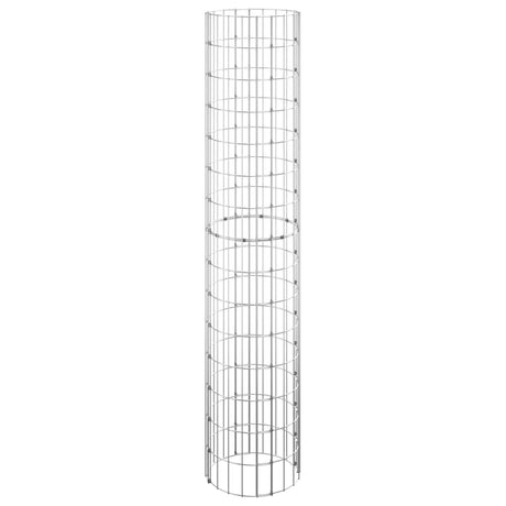 Vidaxl Gabion Pole Round Ø30X150 cm Galvaniseret stål