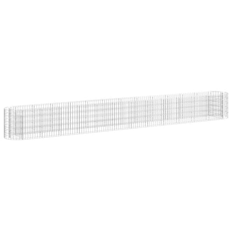 Vidaxl Gabion Planter hævede 470x50x50 cm galvaniseret jern