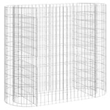 Vidaxl Gabion Planter hævede 120x50x100 cm galvaniseret jern