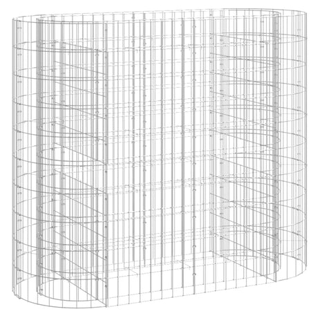 Vidaxl Gabion Planter hævede 120x50x100 cm galvaniseret jern