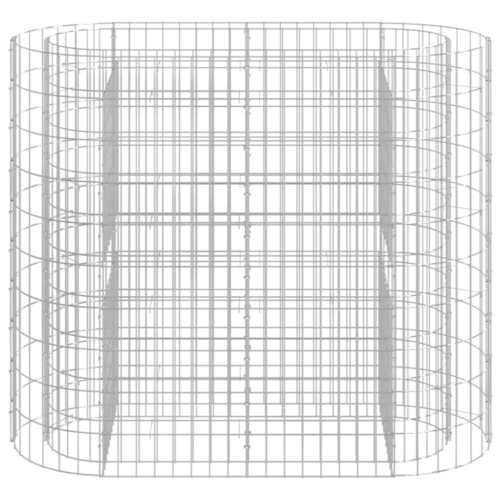 Vidaxl Gabion Planter hævede 120x50x100 cm galvaniseret jern