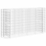 Vidaxl Gabion Planter hævet 190x50x100 cm galvaniseret jern