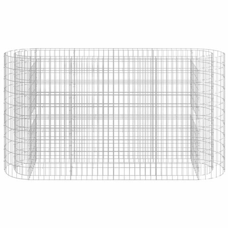 Vidaxl Gabion Planter hævet 190x50x100 cm galvaniseret jern