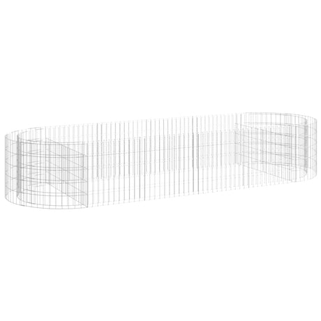 Vidaxl Gabion Planter Insented 300x100x50 cm galvaniseret jern